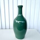 Decoração Sala Quarto Vaso Garrafa Cerâmico Na Cor Verde