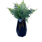 Decoração Sala Rack Aparador Vaso Preto Geométrico Decor