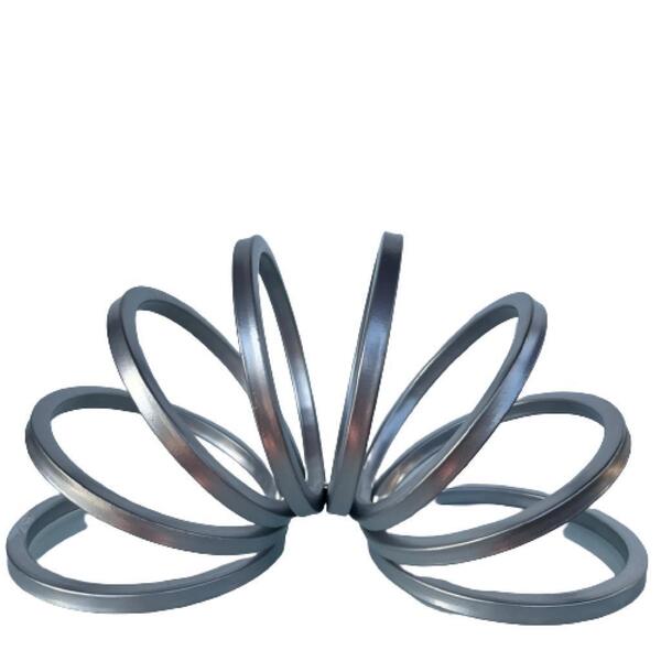 Decoração Sala Rack Enfeite Escultura Molas Prata Em Metal