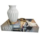 Decoração Sala Rack Livro Casa + Vaso Decor + Colar Japamala