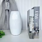 Decoração Sala Rack Vaso Centro De Mesa Branco Liso Moderno