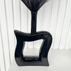 Decoração Sala Vaso Escultura Quadrado Geométrico Moderno