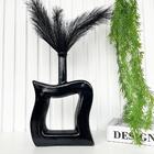 Decoração Sala Vaso Escultura Quadrado Geométrico Moderno