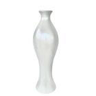 Decoração Sala Vaso Garrafa Grande Cerâmico Moderno Perolado