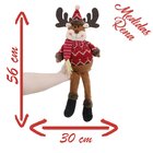 Decoração Trio Natal Papai Noel Boneco De Neve E Rena Pernas