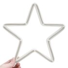 Decoração Varal Cordão Fio Luzes Colorida Estrela 2,5m 220v