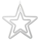 Decoração Varal Cordão Fio Luzes Colorida Estrela 2,5m 220v