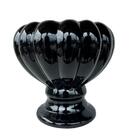Decoração Vaso Centro De Mesa Preto Moderno Taça Gomo Decor