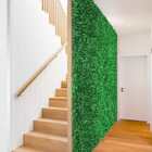 Decoração Verde Com 12 Placas De Buxinho Artificial Para Jard