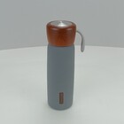 Delicate Garrafa Térmica Água Café 22x7x7cm 500ml Inox Cinza