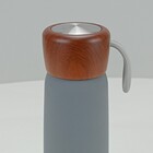 Delicate Garrafa Térmica Água Café 22x7x7cm 500ml Inox Cinza