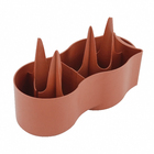 Delimitador Plástico Tijolinho 21x10cm Marrom