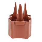 Delimitador Plástico Tijolinho 21x10cm Marrom