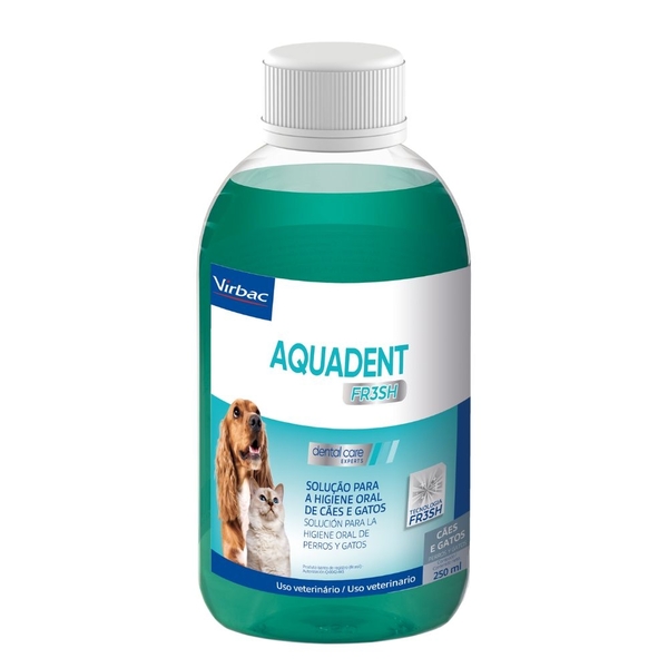 Dental Care Aquadent Para Higiene Oral Vibarc Cães E Gatos De