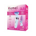 Depilador Aparador Feminino Pelos Corpo 3 Em 1 Kemei Km-3204