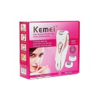 Depilador Kit Feminino Eletrico Corpo 3 Em 1 Kemei Km-3010