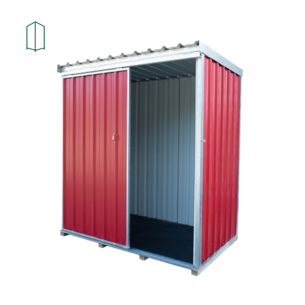 Deposito De Aço Mod 04 Vermelho Porta De Correr 1,11 X 1,90 X