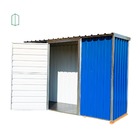 Deposito De Aço Mod 06 Azul Uma Porta Pivotante 1,11 X 2,90 X