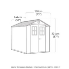 Depósito De Jardim Darwin 6x8 Cinza Keter