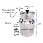 Depósito De Leite Reforçado Leiteira Continental 1 2 Litros