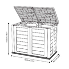Depósito Galpão Externo 1210l Plástico Cinza Rimax
