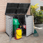 Depósito Galpão Externo 1210l Plástico Cinza Rimax