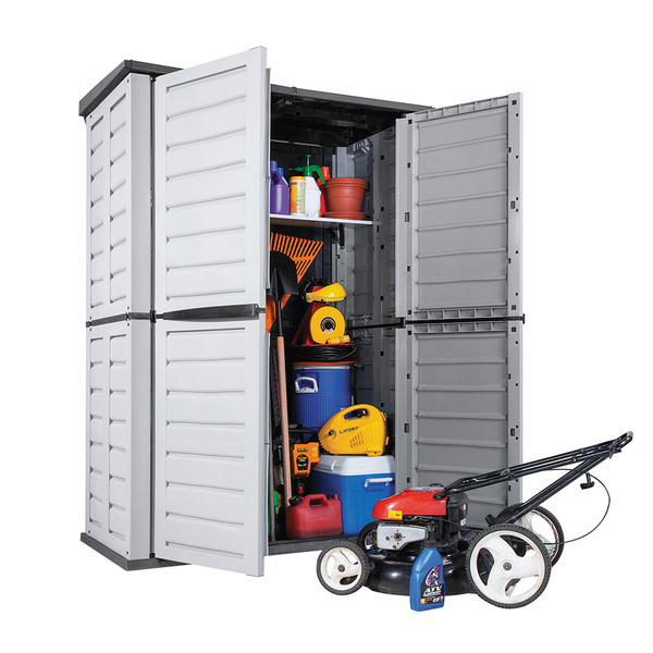 Depósito Galpão Externo 2360l Plástico Cinza Rimax