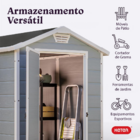 Depósito Multiuso Jardim Área Externa Keter Manor 4x6 + 2 Est