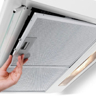 Depurador de Ar de Parede Electrolux 59,5cm Branco com Vidro 4 Bocas com Filtro Lavável DE60B 127V (110V)