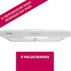Depurador de Parede 60cm Branco 5 e 6 Bocas 220V Slim DPS162BR Suggar