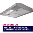 Depurador de Parede 60cm Prata 5 e 6 Bocas 127V (110V) Slim DPS161PR Suggar