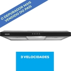 Depurador de Parede 80cm Preto 5 e 6 Bocas 127V (110V) Slim DPS181PT Suggar