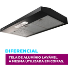 Depurador de Parede 80cm Preto 5 e 6 Bocas 220V Slim DPS182PT Suggar