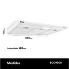 Depurador E Exaustor De Parede Eos 90cm Eco90db Cheff Gourmet