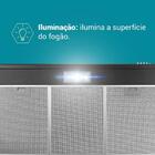 Depurador E Exaustor Preto Philco 80cm  3 Velocidades 110v