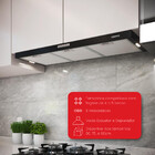 Depurador Fogatti Compact New Embutir Black 75 Cm