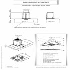 Depurador Fogatti Compact New Embutir Inox 60 Cm