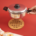 Descanso De Panela De Bambu Diametro 15cm - Mozcada