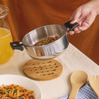 Descanso De Panela De Bambu Diametro 15cm - Mozcada