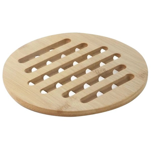 Descanso De Panela Em Bambu 19 5cm Redondo Mimo Style Bm19140