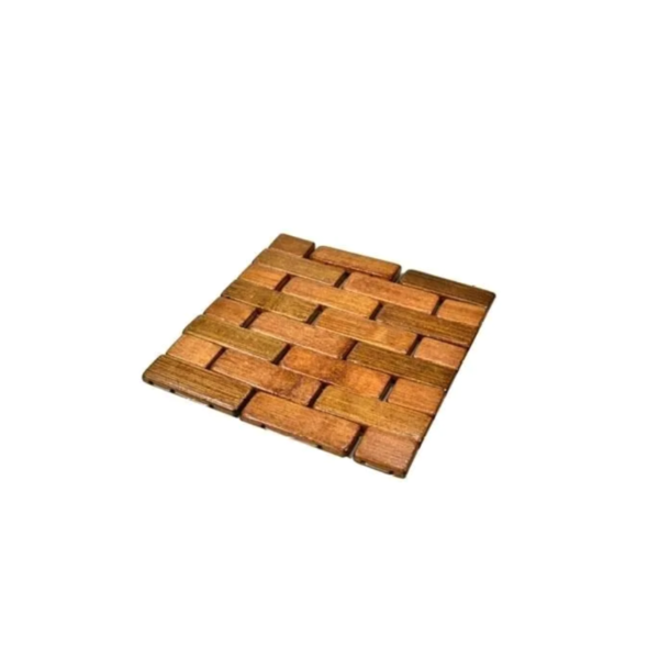 Descanso De Panela Quadrado De Bambu Apoio De Travessa 12x12c