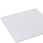 Descanso De Panela Quadrado De Silicone Branco 18,5x18,5 Weck