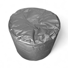 Descanso De Pé Peseira Cheia Puff Redondo Macio Ergonômico Ci