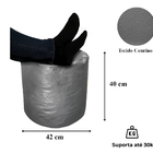 Descanso De Pé Peseira Cheia Puff Redondo Macio Ergonômico Ci