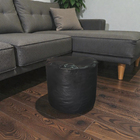 Descanso De Pé Peseira Cheia Puff Redondo Macio Ergonômico Pr