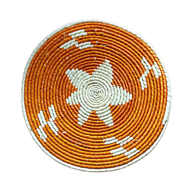 Descanso De Prato Colorido Palha De Tucumã 22cm - Mod.12