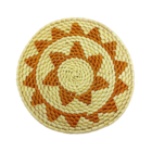 Descanso De Prato Colorido Palha De Tucumã 22cm - Mod.8