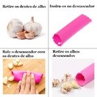 Descascador De Alho Rápido Silicone Rolo Tubo Casa Cozinha