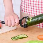 Descascador De Legumes Aço Inox 3em1 Plástico Preto
