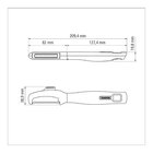 Descascador Tramontina Verano Lâmina Inox Cabo Vermelho